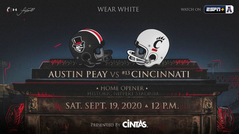 Watch Austin Peay vs Cincinnati Live NCAA College Football