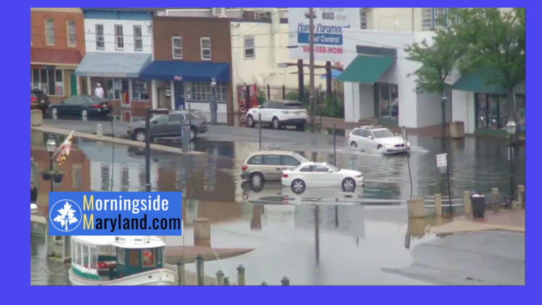 Coastal Flooding Brings Water onto Annapolis Streets