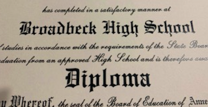 Graduating Seniors at Broadneck High School Receive Diplomas with Major Typo