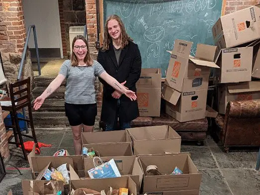 St. John’s College Students Donate 2,500 Pounds Of Food To Light House Homeless Shelter