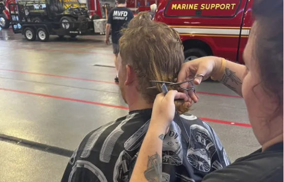 Local Barbershop Offers Free Haircuts To First Responders