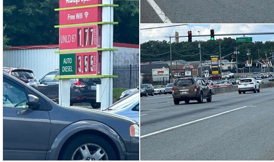 Hundreds line up for hours in Joppa for $1.776 gas on Independence Day