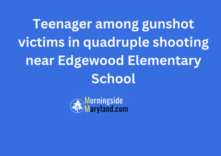Teenager among gunshot victims in quadruple shooting near Edgewood Elementary School