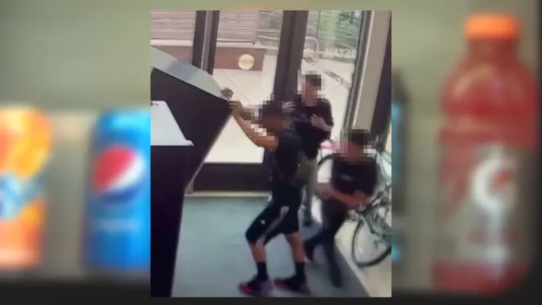 Security Camera Footage Shows Teens Vandalizing Vending Machine in Rockville