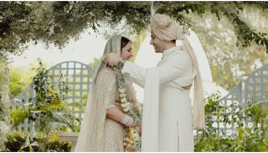 Newlyweds Parineeti Chopra and Raghav Chadha get Bollywood’s blessings. 