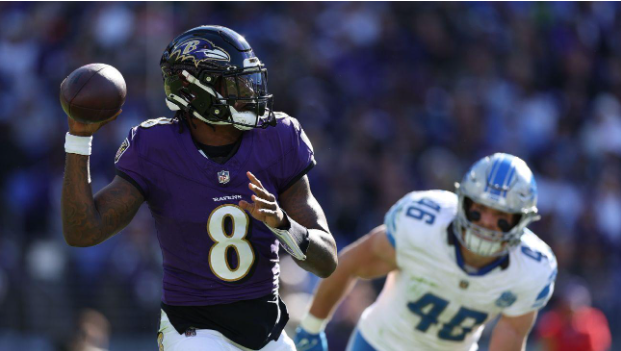 Ravens Crush Lions 38-6 Behind Lamar Jackson’s Almost Flawless Performance